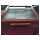 Gorgeous Presidential Dollar Collection in Wood Display Case