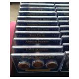 Gorgeous Presidential Dollar Collection in Wood Display Case