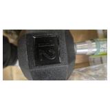 Lot of a pair of 12 LB Rubber Hex Dumbbell (NEW)