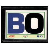 Bo Jackson Iconic Shoulderpads 1990 Score #697 Baseball / Football Card