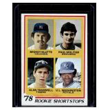 Paul Molitor / Alan Trammel RC 1978 Topps Rookie Shortstops #707 Vintage Baseball Card