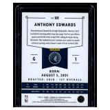 Anthony Edwards RC 2020-21 Chronicles #101 Rookie Minnesota Timberwolves Basketball Card