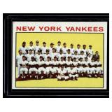 1964 New York Yankees Team Card w/ Mickey Mantle Topps #433 Vintage Baseball Card