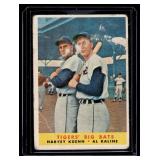 1958 Topps Tigers' Big Bats #304 w/ Al Kaline Vintage Baseball Card