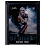 Drake Maye RC 2024 Abdolute By Storm Insert #BS-DME Rookie Football Card