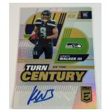 Kenneth Walker III Auro RC /199 2022 Donruss Elite Turn of the Century Aurographs #TC-18 - Super Bowl MVP! Football Card