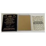 Ken Griffey Jr. 23kt Gold Card 1993 Bleachers Mega-Star Limited Edition /10,000 Baseball Card