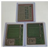 Hank Aaron 3-Card Lot 1974 and 1975 Topps Vintage Baseball Cards
