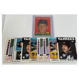 Billy Martin 9 Card Vintage Baseball Lot with 1958 Topps