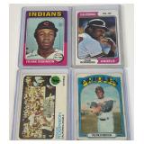 Frank Robinson 4 Card Lot 1972, 1973, 1975, 1975 Vintage Baseball Cards