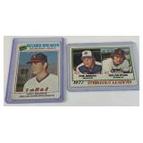 Nolan Ryan 2 Card Lot 1977 and 1978 Topps Vintage Baseball