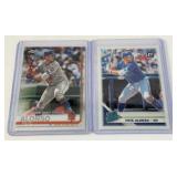 Pete Alonso 2 Card Rookie Lot 2019 Topps Chrome Update and Donruss Optic Baseball