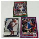 Bones Hyland 3 Card Lot - 2021 Donruss Optic RC, 2023 -24Pink Ice Prizm /149 and Holo Green Laser Basketball Cards