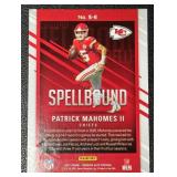 2021 Elite Patrick Mahomes Spellbound 'E' Kansas City Chiefs NFL Football Card No. S-E
