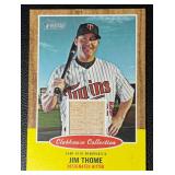 2011 Heritage Jim Thome Minnesota Twins Game-Used Bat Piece MLB Baseball Card No. CCR-JT