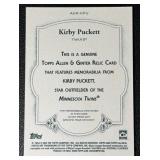 2024 Allen & Ginter Kirby Puckett Game-Used Bat Piece Minnesota Twins MLB Baseball Card No. AGR-KPU