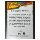 2020 Topps '1960's Decades' Best' Minnesota Twins MLB Baseball Card 158/299 No. DB-26