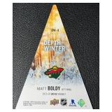2024 Upper Deck Matt Boldy Minnesota Wild Depth of Winter NHL Hockey Card No. DW-4