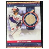 Carlos Correa 2024 Topps Event-Worn All Star Minnesota Twins Baseball Card No. ASR-CC