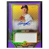 Sonny Gray 2022 Topps Triple Threads Purple Patch Auto Minnesota Twins Baseball Card /75 No. ASJR-SG