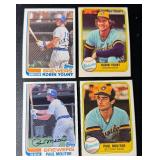 Robin Yount 4 Card Vintage Baseball Lot