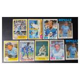 George Brett 9 Card Vintage Baseball Lot