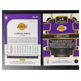 LeBron James 2 Card Basketball Lot