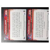 Francisco Lindor 2 RC Rookie Baseball Card Lot