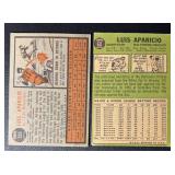 Luis Aparicio 2 Vintage Baseball Card Lot