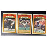1972 Topps 3 Card HOF Lot - Seaver, Marichal, Williams
