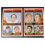 1972 Topps Football 2 Card Leaders Vintage Lot