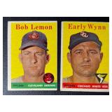 1958 Topps 2 Card Vintage Baseball Lot