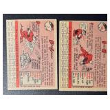 1958 Topps 2 Card Vintage Baseball Lot