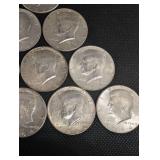 Kennedy Half Dollars 1964 - 10 Coins