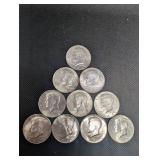 1964 United States Half Dollars (Lot of 10)