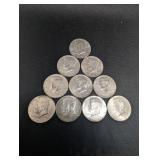 Kennedy Half Dollars 1964 (Lot of 10)