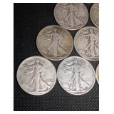 Walking Liberty Half Dollars (Lot of 10)