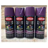 Krylon Fusion All-In-One Paint Primer Matte Sweet Fig lot of 4