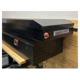 Weather Guard 72in. Saddle Truck Box, Gloss Black MSRP $1204 (doesn t open)