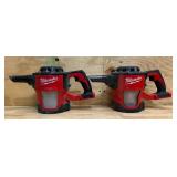 Milwaukee compact vacuum (read description) (lot of 2)