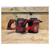 Milwaukee compact vacuum (read description) (lot of 2)