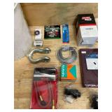 Buckets filled with various items