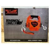 Mile Marker Rhino Pull 1000 24 Volt DC Portable Winch, 1,000-Lb. Capacity, 39ft. Synthetic Rope, Model# 71-1000 #112397 Msrp $629.99