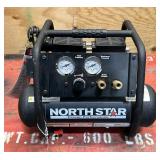 NorthStar Portable Quiet Electric Air Compressor, 1 HP, 2-Gallon, 2.4 CFM @ 90 PSI MSRP $260 (read description)