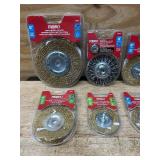 Mibro Wire Wheel Brush 2-1/2 to 6  lot of 8