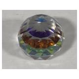 Swarovski Crystal Small Round Faceted Paperweight Swarovski Crystal Small Round Faceted Paperweight