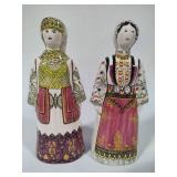 Hand Painted/Signed Greek Porcelain Dolls by Attikh Attica Hand Painted/Signed Greek Porcelain Dolls by Attikh Attica