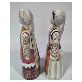 Hand Painted/Signed Greek Porcelain Dolls by Attikh Attica Hand Painted/Signed Greek Porcelain Dolls by Attikh Attica