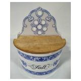 Villeroy & Boch Salt Hanger & Unmarked Flour Canister Villeroy & Boch Salt Hanger & Unmarked Flour Canister