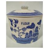 Villeroy & Boch Salt Hanger & Unmarked Flour Canister Villeroy & Boch Salt Hanger & Unmarked Flour Canister